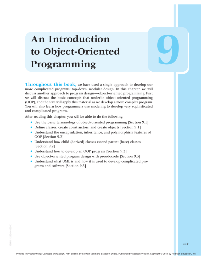Object-Oriented Programming Introduction