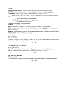 Engineering Mechanics: Statics, Dynamics, and Newton's Laws