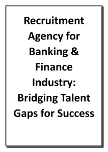 Banking & Finance Recruitment Agency Guide
