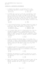 Hydraulics & Geotechnical Engineering Mock Exam