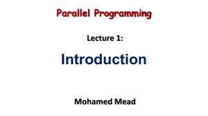 Parallel Programming Introduction