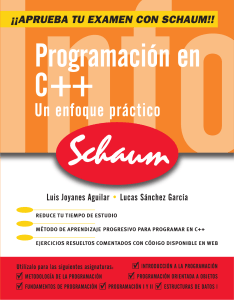 Programaci&oacute;n en C++: Un enfoque pr&aacute;ctico (Schaum)