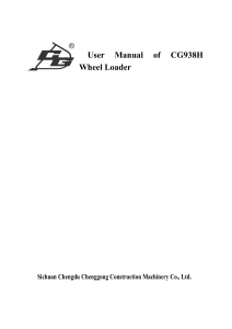 CG938H Wheel Loader User Manual: Safety & Operation