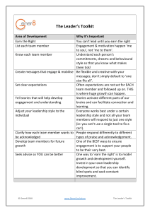 Leadership Toolkit: Develop Your Team & Leadership Skills