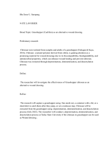 Grasshopper Chitosan: Wound Dressing Research Proposal