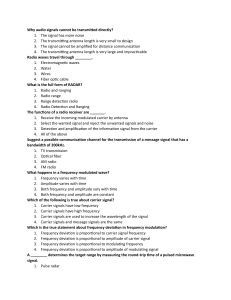 Radio Communication, Radar & Robotics Quiz