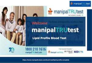Manipal TRUtest: Lipid Profile & Allergy Blood Tests