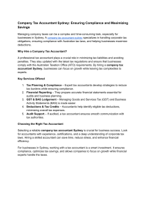 Company Tax Accountant Sydney: Compliance & Savings