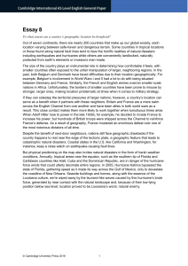Geography Essay: Benefits of a Country's Location
