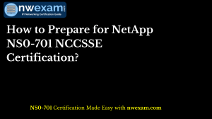 NetApp NS0-701 Certification Prep Guide | NWExam.com