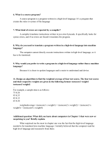 Computer Science Q&A: Source Programs, Compilers, Algorithms