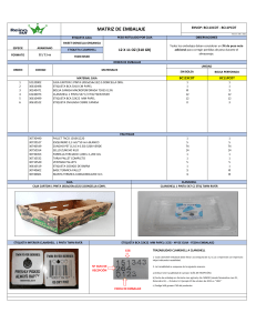 Matriz de Embalaje de Ar&aacute;ndanos: Est&aacute;ndares Org&aacute;nicos