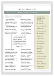 Plantilla de bolet&iacute;n: Comunicaci&oacute;n empresarial