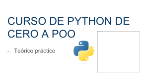 Curso de Python: De Cero a POO - Presentación