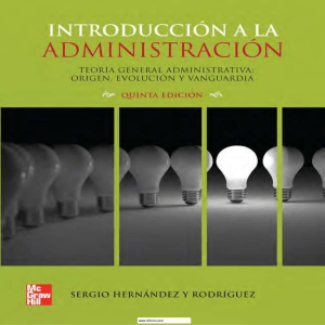 Teor&iacute;a General Administrativa: Origen, Evoluci&oacute;n, Vanguardia