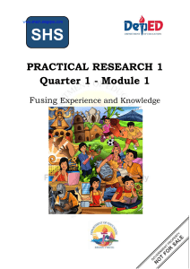 Practical Research 1: Fusing Experience and Knowledge
