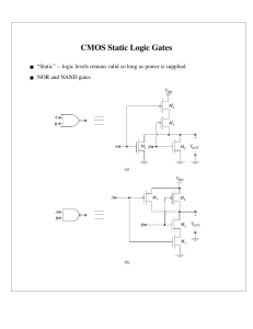 CMOS Logic Gates: Static & Dynamic Analysis