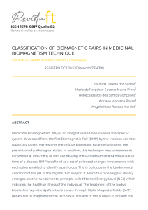 Biomagnetic Pairs Classification in Medicinal Biomagnetism