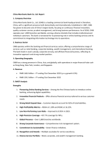 China Merchants Bank Report: Overview, SWOT, PESTLE Analysis