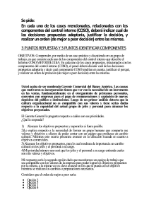 Estudios de Caso de Control Interno COSO