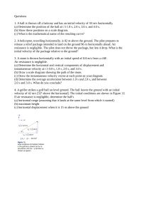 Projectile Motion Exam Questions