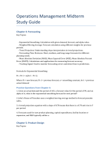 Operations Management Midterm Study Guide