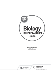 AQA GCSE Biology Teacher Support Guide