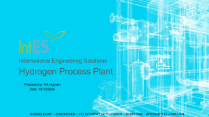Hydrogen Process Plant Presentation: Electrolysis & Reforming