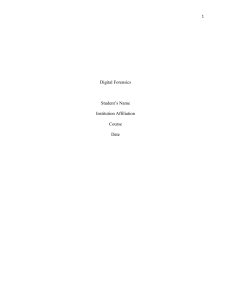 Digital Forensics: Risk Management & Data Protection
