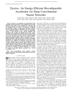 Eyeriss: Energy-Efficient CNN Accelerator