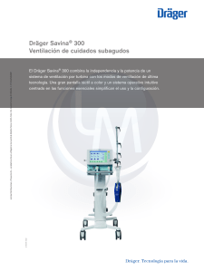 Folleto del ventilador Dr&auml;ger Savina 300