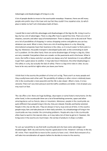 City vs. Country: Advantages and Disadvantages