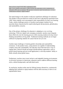 Education Challenges: Essay Prompt & Analysis