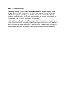 What is Communication? Definition & Importance