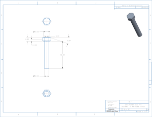 Bolt Engineering Drawing: Creo Parametric 7.0 Course