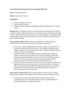 Acta Reunión Dpto. Aprendizaje Diferencial - Marzo 2025