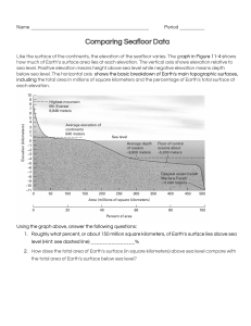 Seafloor Data Analysis: Earth Science Worksheet