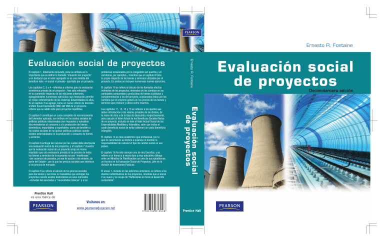 Libro de texto de Evaluación Social de Proyectos