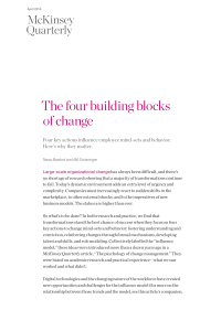 Change Management: The Four Building Blocks | McKinsey