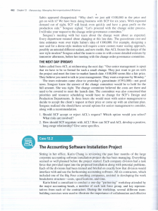 Outsourcing & Interorganizational Relations Case Studies