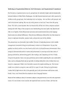Organizational Behavior Reflection: Job Performance & Commitment