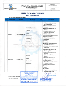 Aircraft Maintenance Capabilities Manual - SMA2