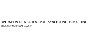 Salient Pole Synchronous Machine Operation & Examples