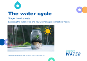 Water Cycle Worksheet: Elementary Science Activity