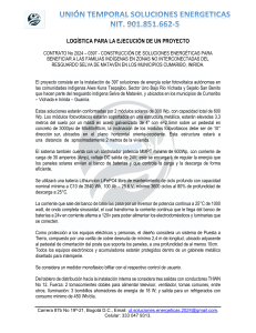 Logística Proyecto Energía Solar en Colombia