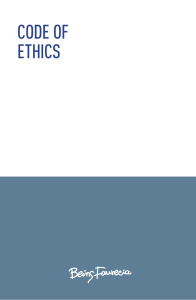 Faurecia Code of Ethics: Business Conduct & Human Rights