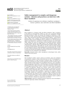 Safety Management Interview: Theories & Practices