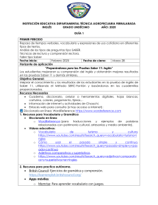 Gu&iacute;a de Ingl&eacute;s: Preparaci&oacute;n Examen Saber 11