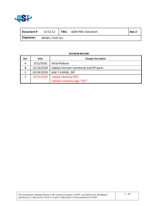 QMA7981 3-Axis Accelerometer Datasheet