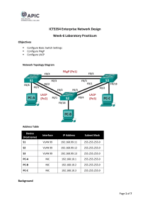 Enterprise Network Design Lab: Switch Configuration & Link Aggregation